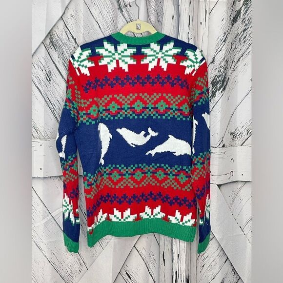 NWT Jollidays “Ugly” Christmas Sweater Dolphin Unisex Size M - Picture 6 of 11